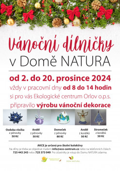 Vánoční dílničky v Domě NATURA